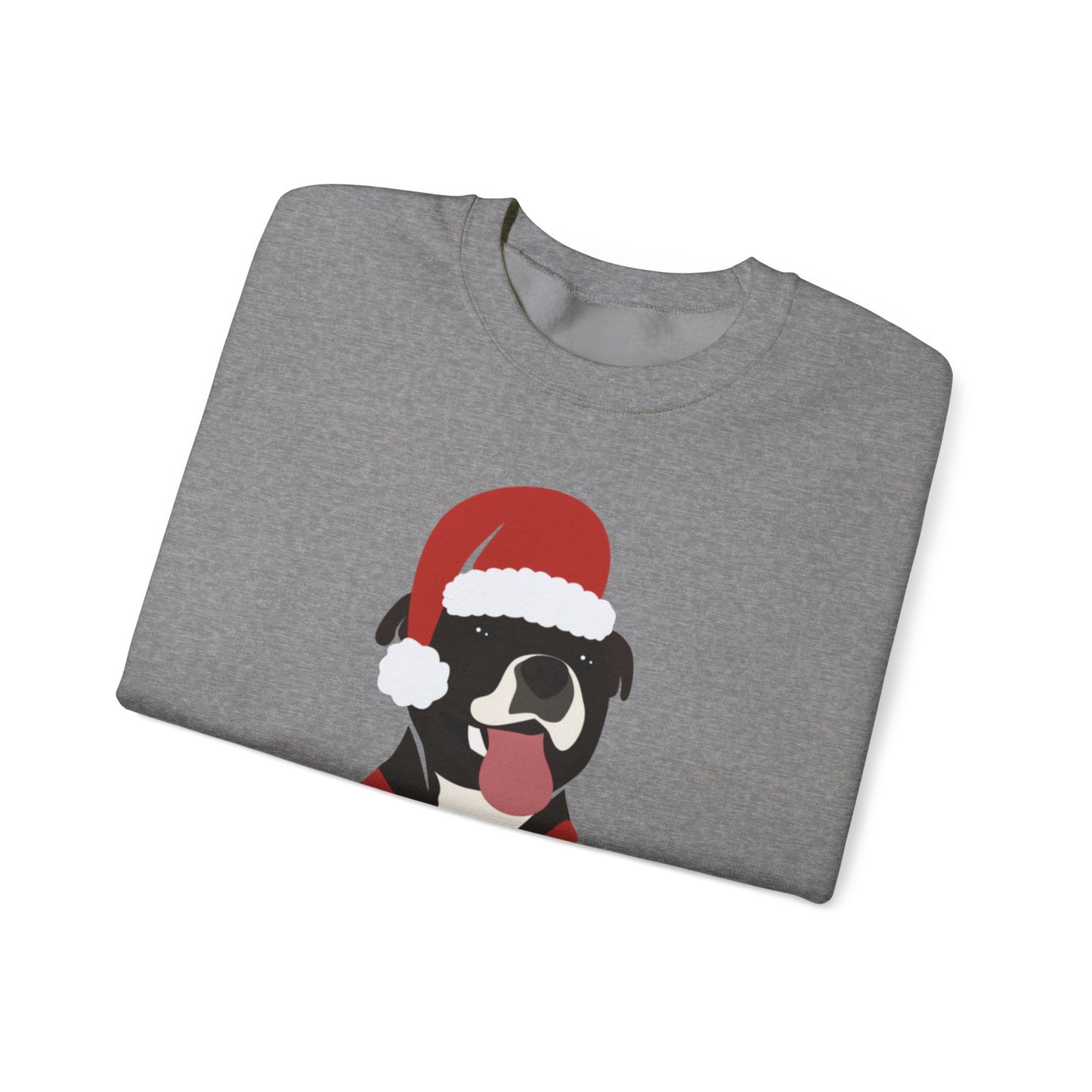 Festive Staffy Sweatshirt | Unisex Christmas Crewneck