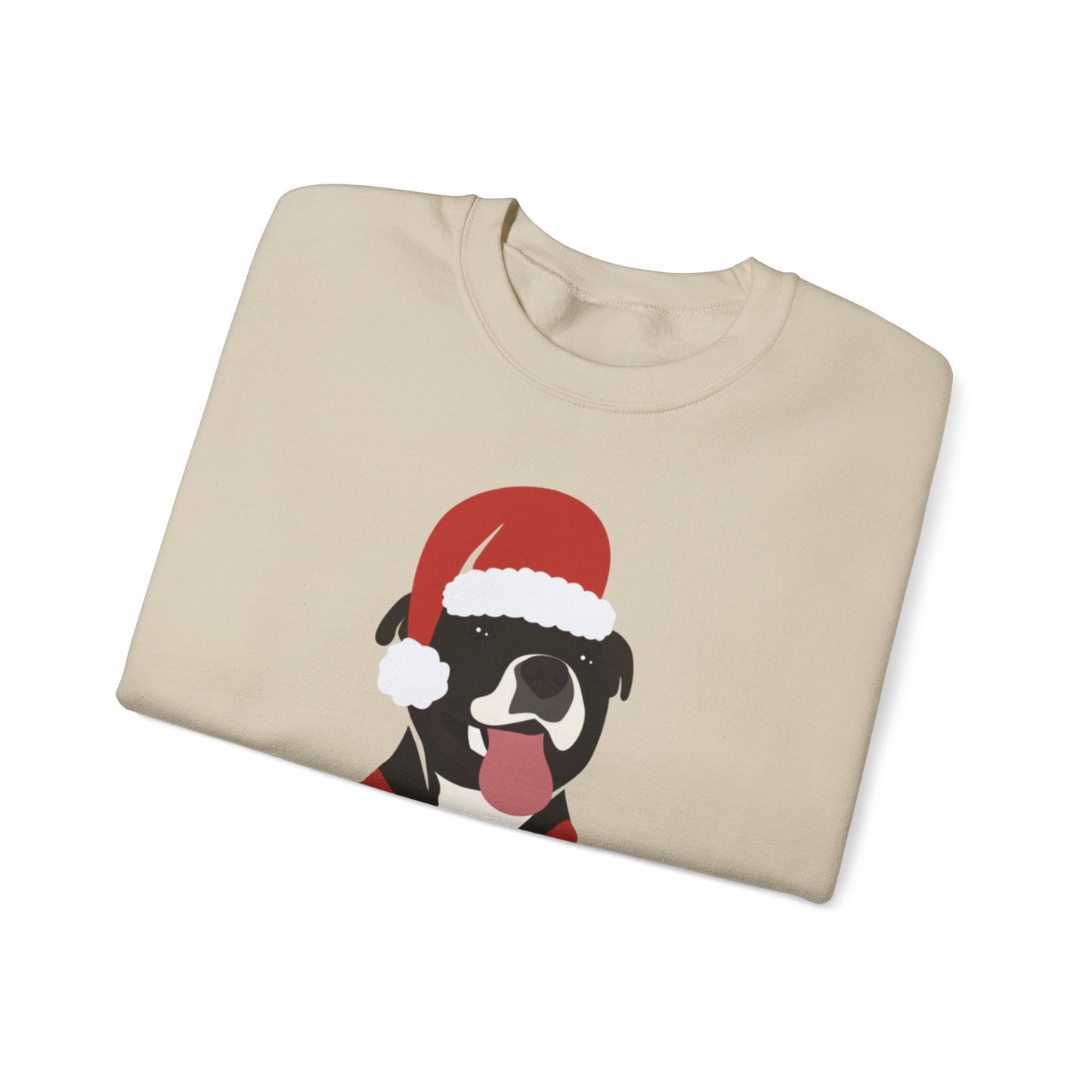 Festive Staffy Sweatshirt | Unisex Christmas Crewneck