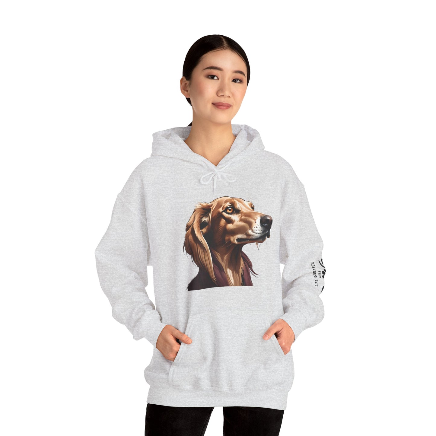 Saluki Bust Hoodie