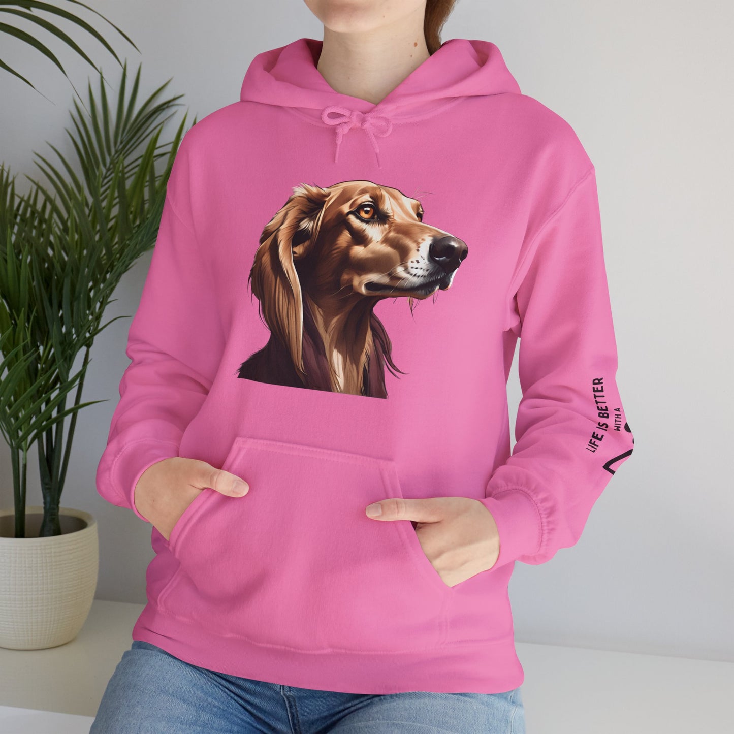 Saluki Bust Hoodie