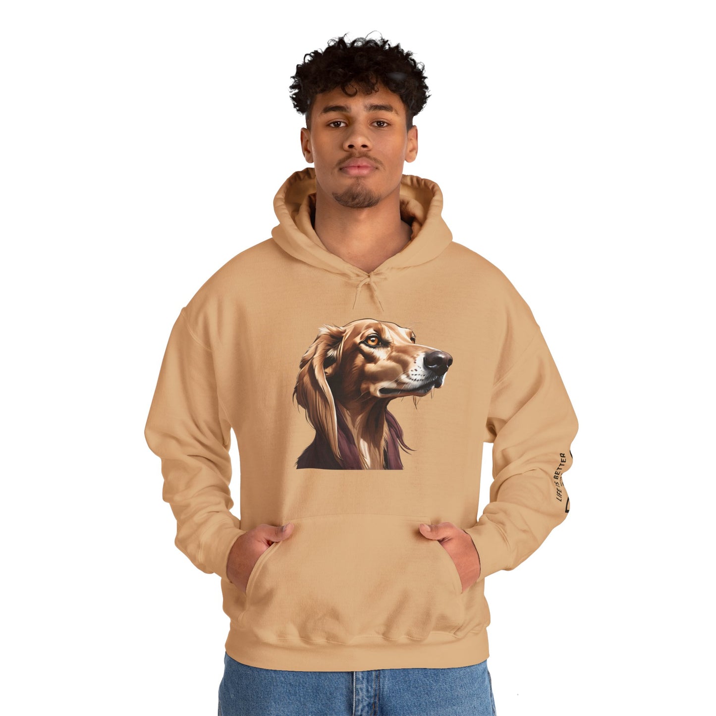 Saluki Bust Hoodie