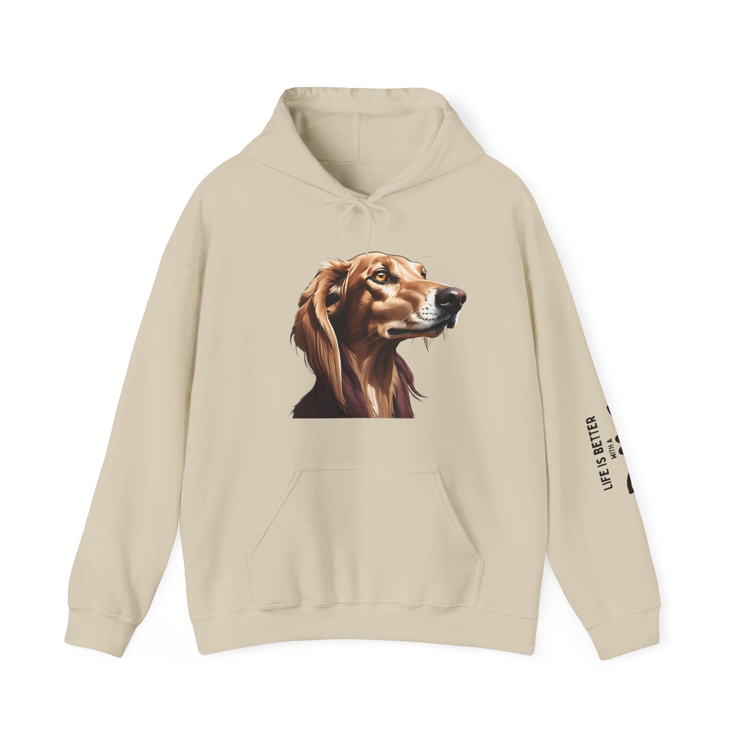 Saluki Bust Hoodie