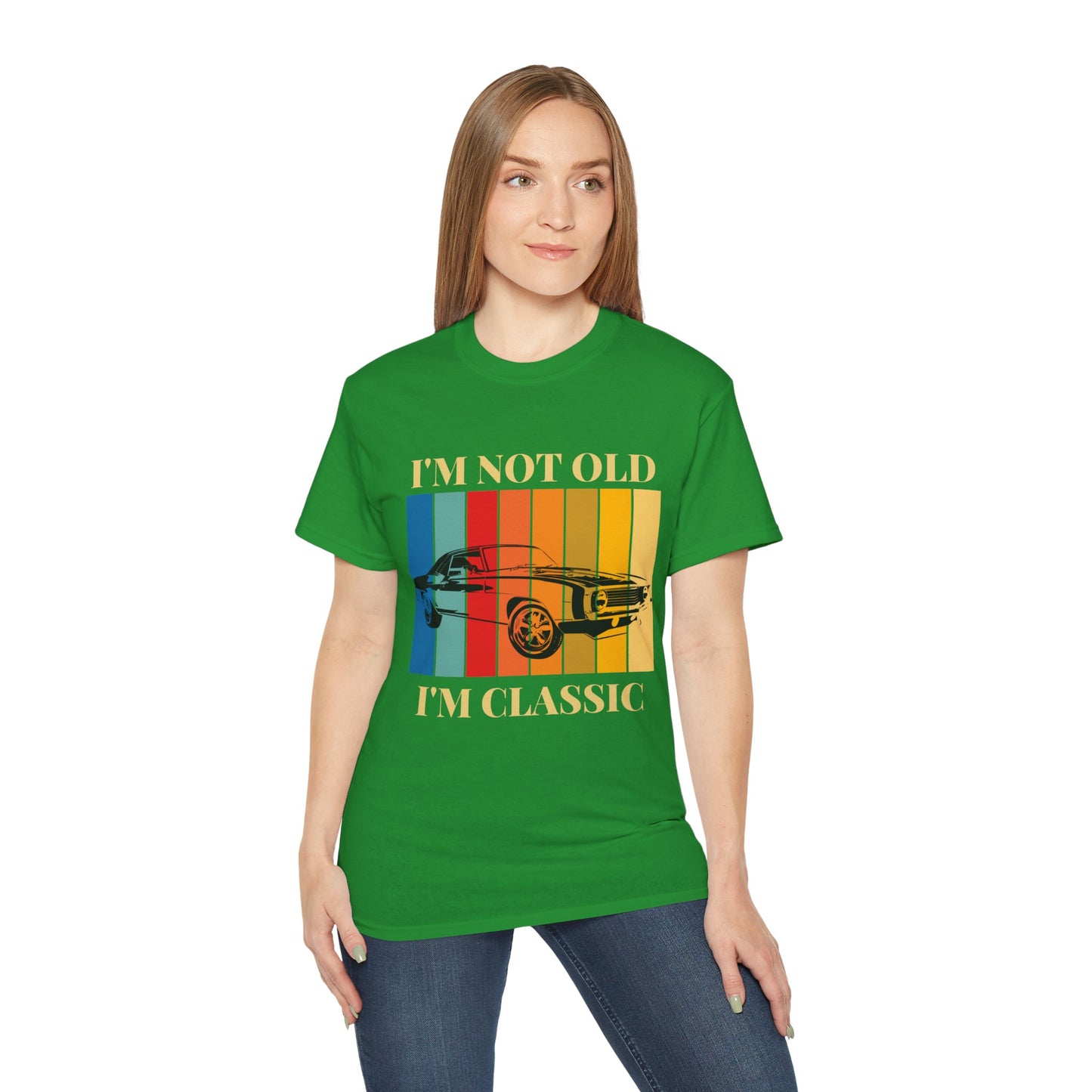 Classic Cars Humor Tee - "I'm Not Old, I'm Classic" Unisex Ultra Cotton T-Shirt