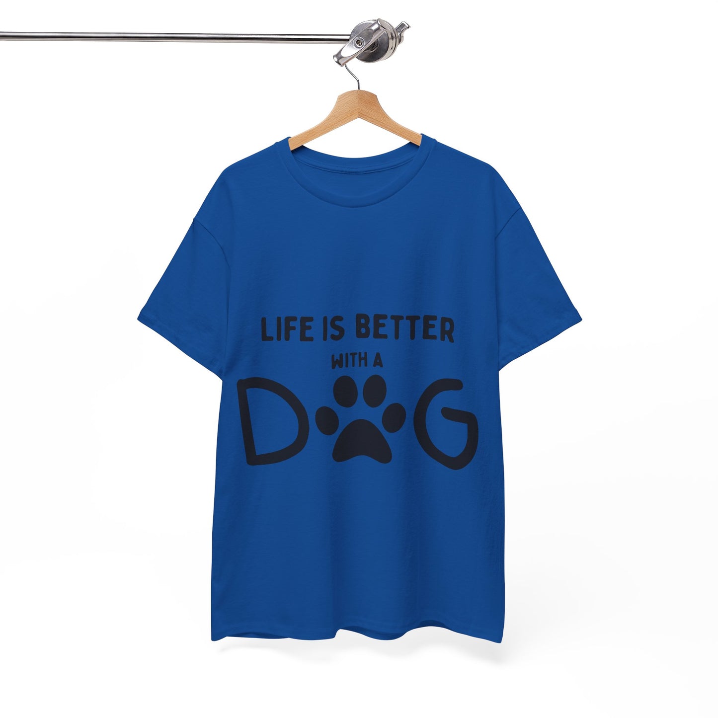 "Life is Better with a Dog" Unisex Heavy Cotton Tee - Perfect for Dog Lovers