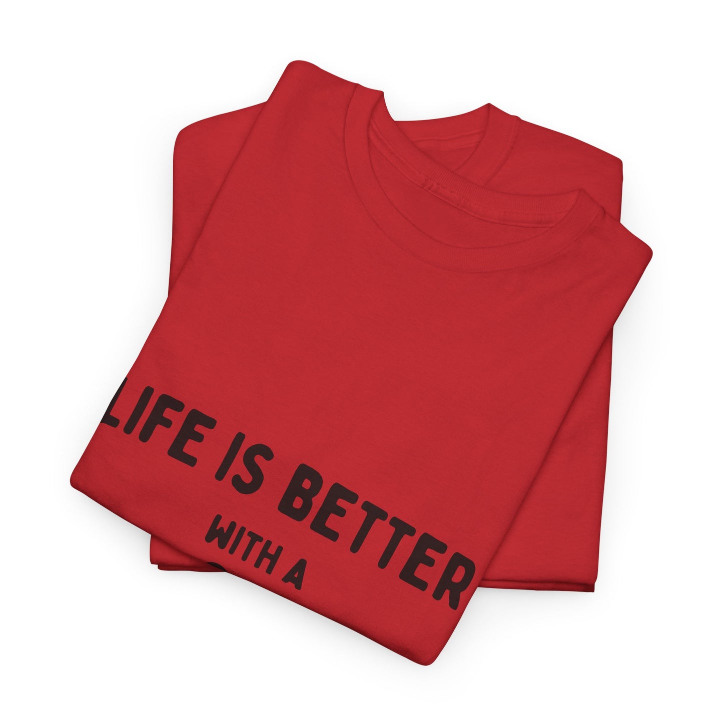 "Life is Better with a Dog" Unisex Heavy Cotton Tee - Perfect for Dog Lovers