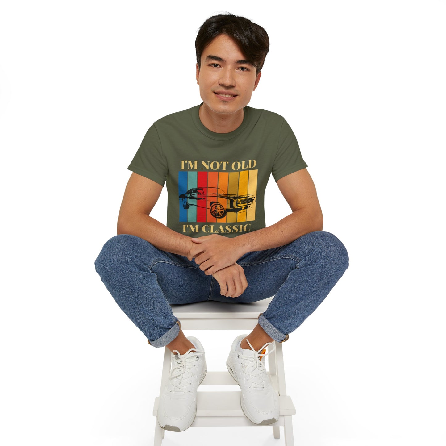 Classic Cars Humor Tee - "I'm Not Old, I'm Classic" Unisex Ultra Cotton T-Shirt