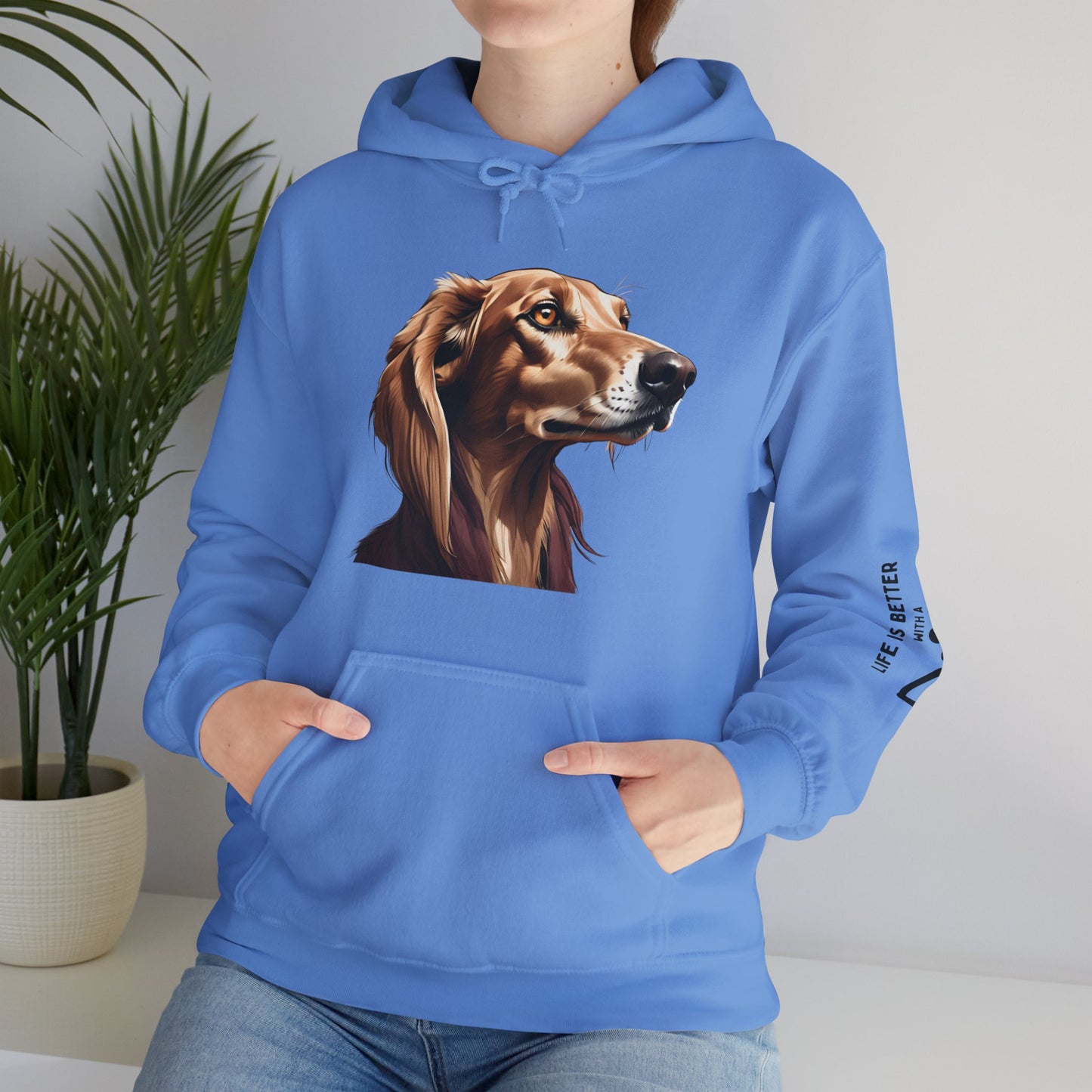 Saluki Bust Hoodie