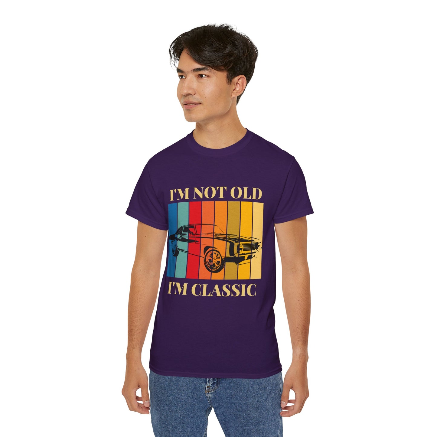 Classic Cars Humor Tee - "I'm Not Old, I'm Classic" Unisex Ultra Cotton T-Shirt