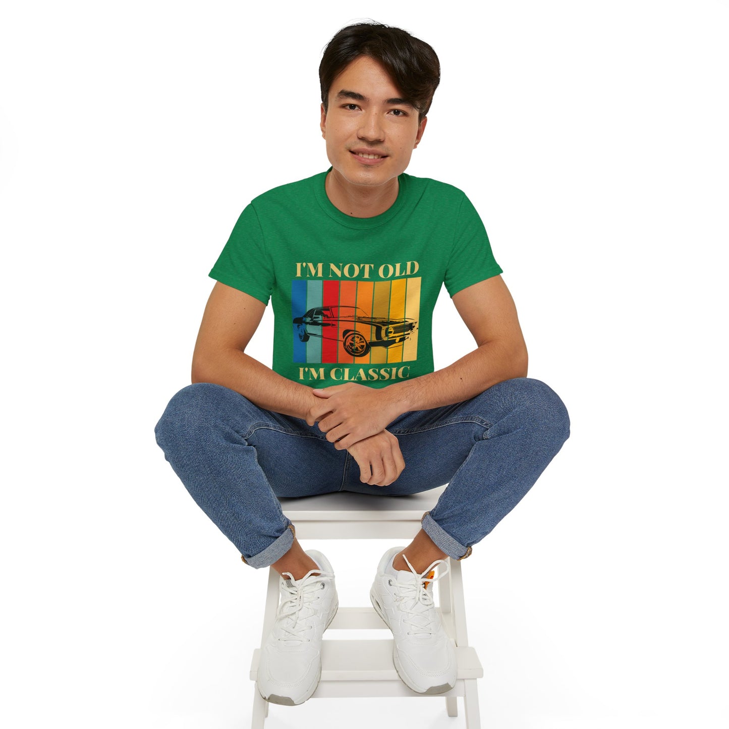 Classic Cars Humor Tee - "I'm Not Old, I'm Classic" Unisex Ultra Cotton T-Shirt