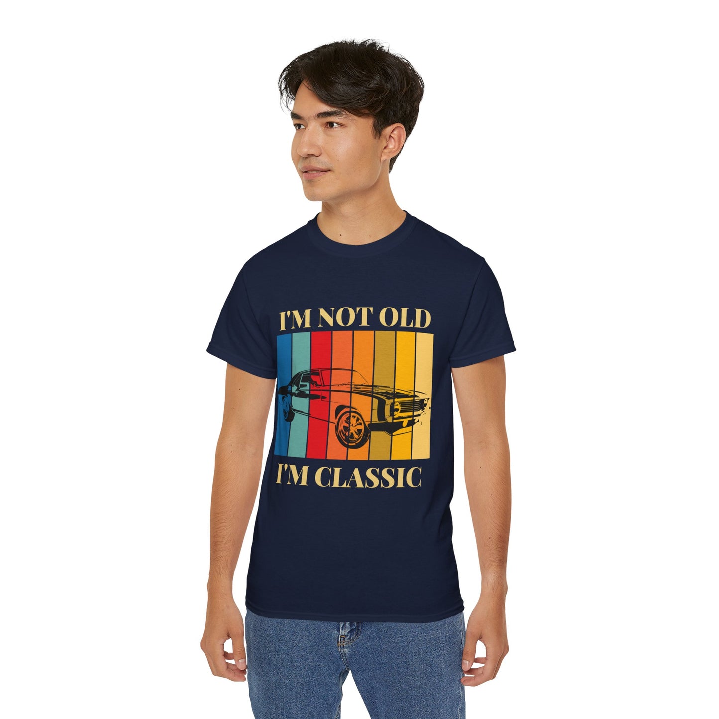 Classic Cars Humor Tee - "I'm Not Old, I'm Classic" Unisex Ultra Cotton T-Shirt
