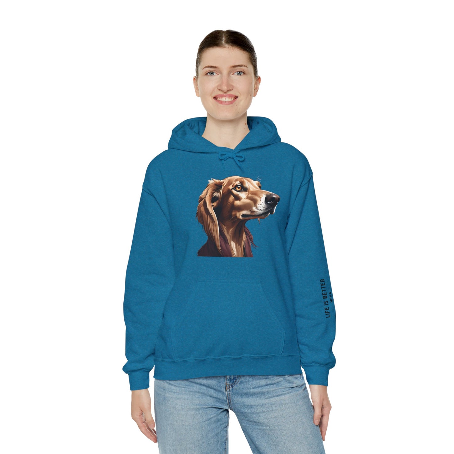 Saluki Bust Hoodie