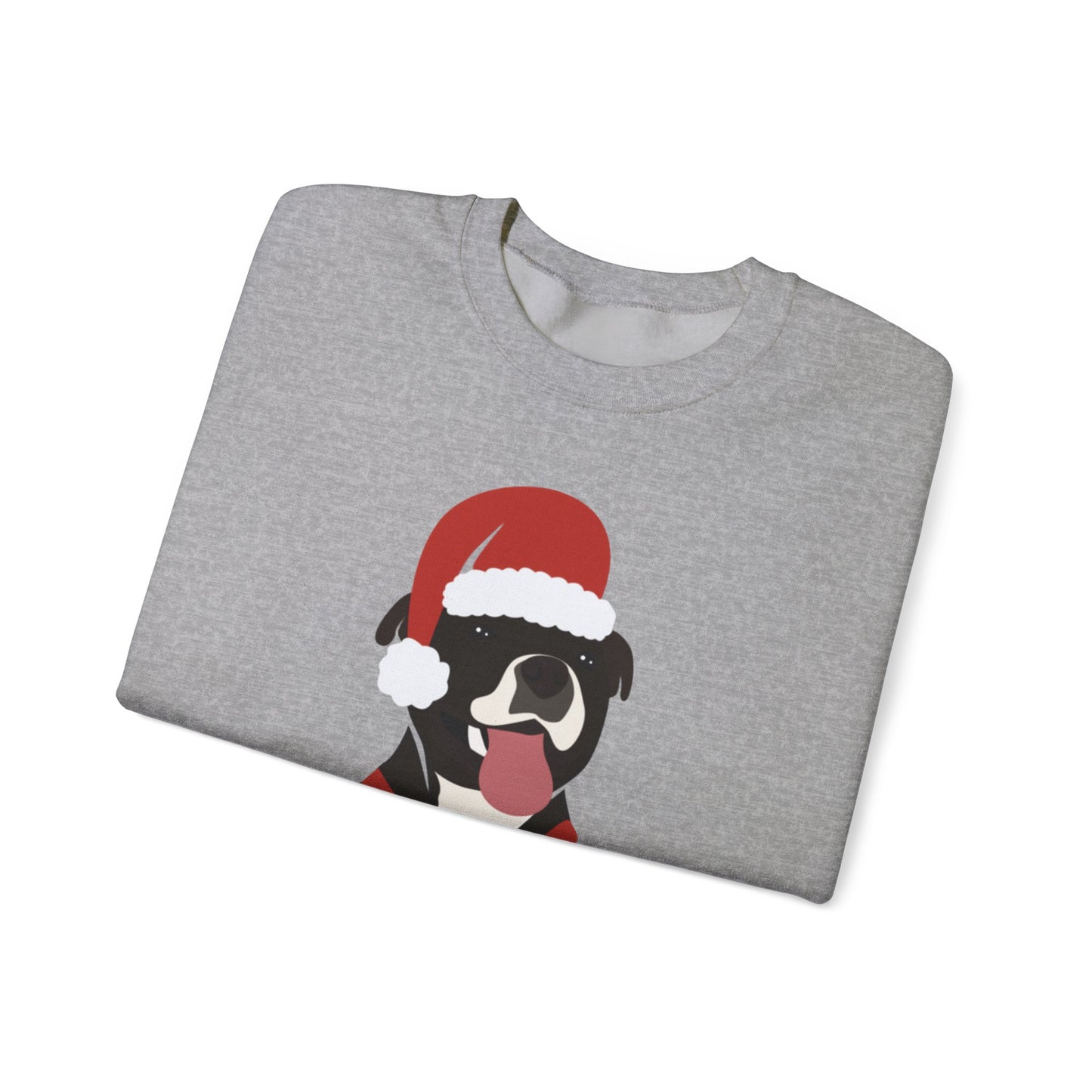 Festive Staffy Sweatshirt | Unisex Christmas Crewneck