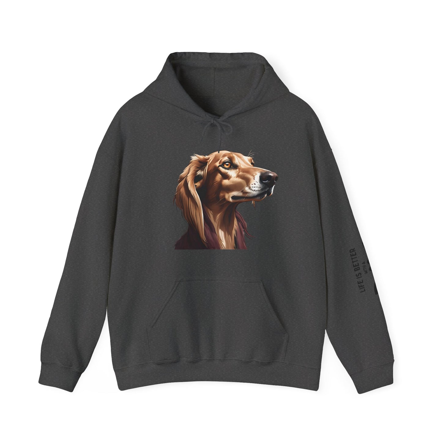 Saluki Bust Hoodie