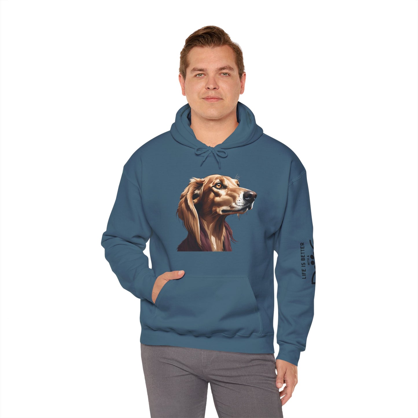 Saluki Bust Hoodie