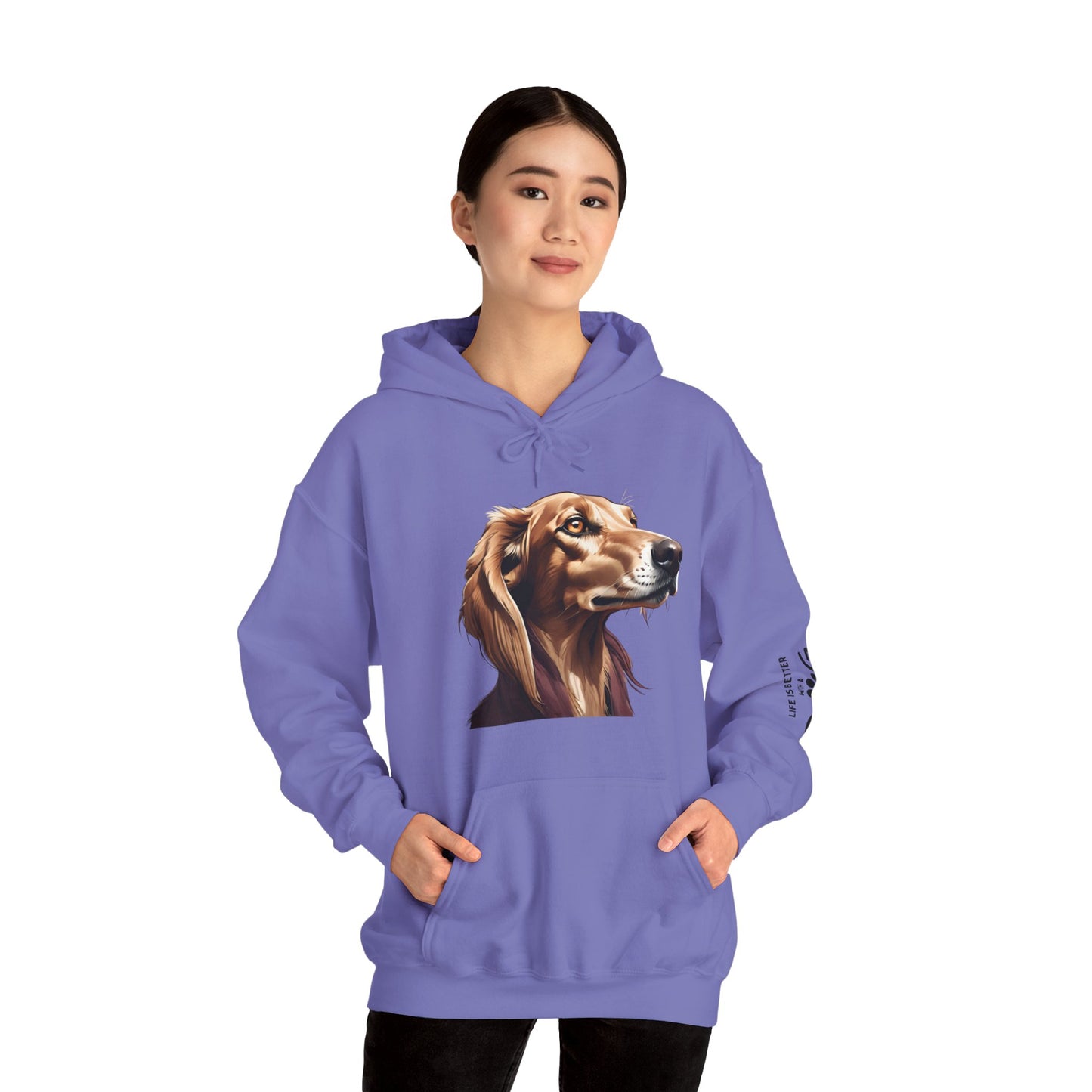 Saluki Bust Hoodie