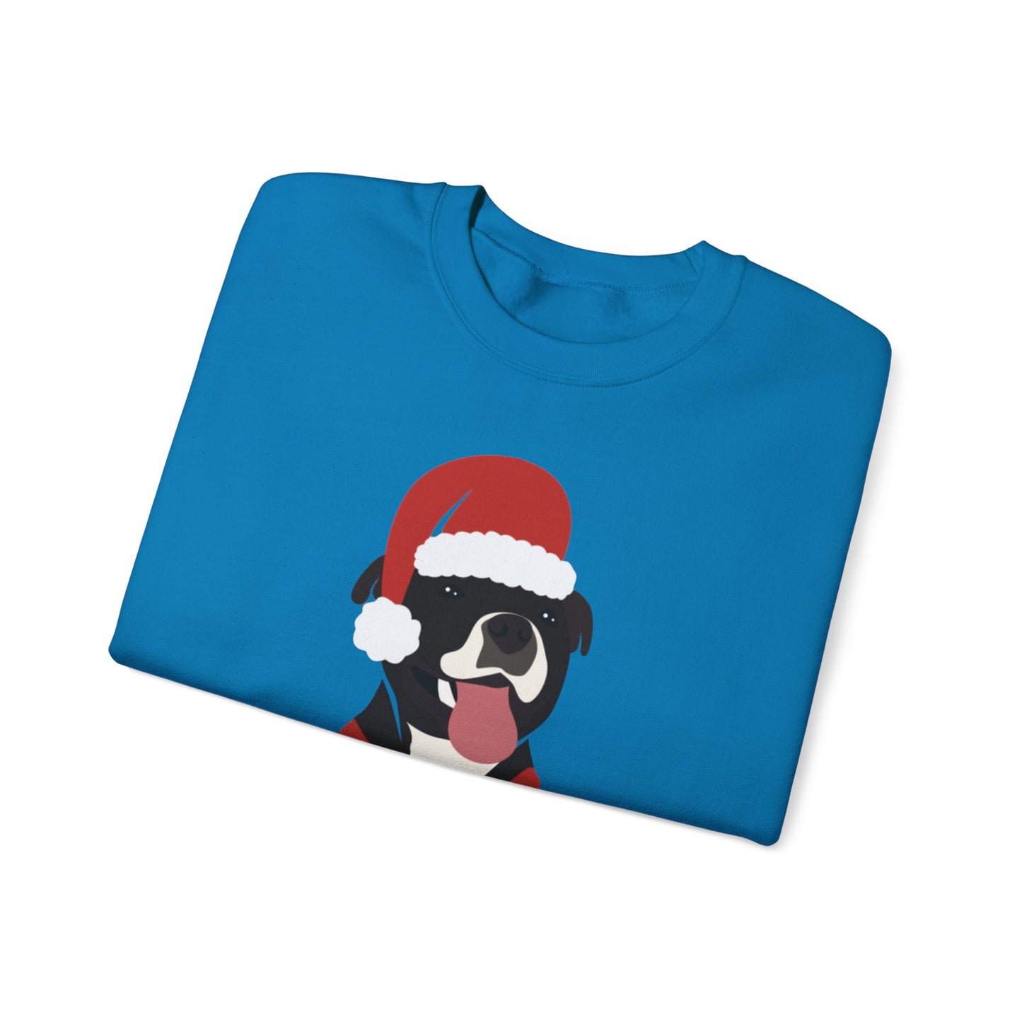 Festive Staffy Sweatshirt | Unisex Christmas Crewneck