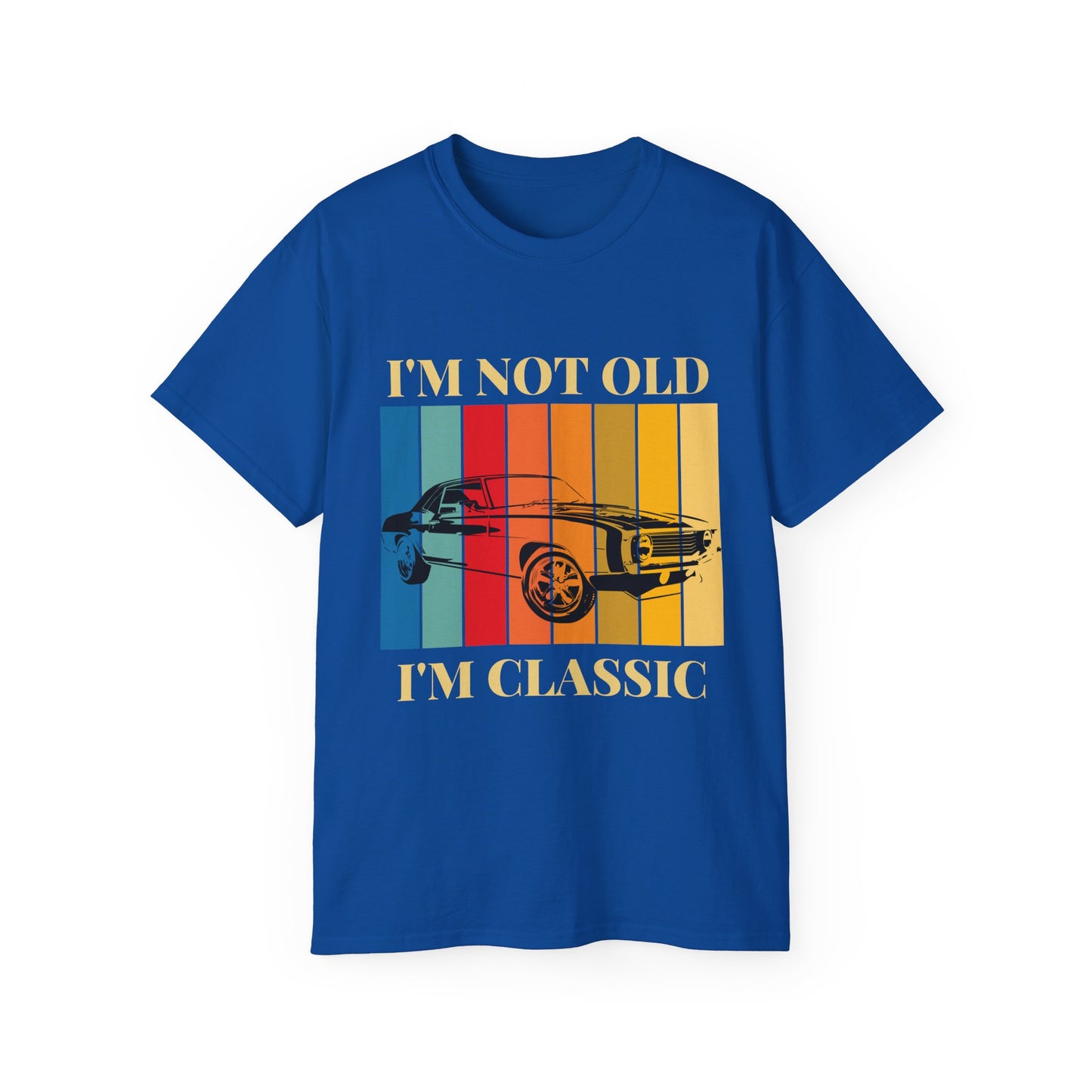 Classic Cars Humor Tee - "I'm Not Old, I'm Classic" Unisex Ultra Cotton T-Shirt