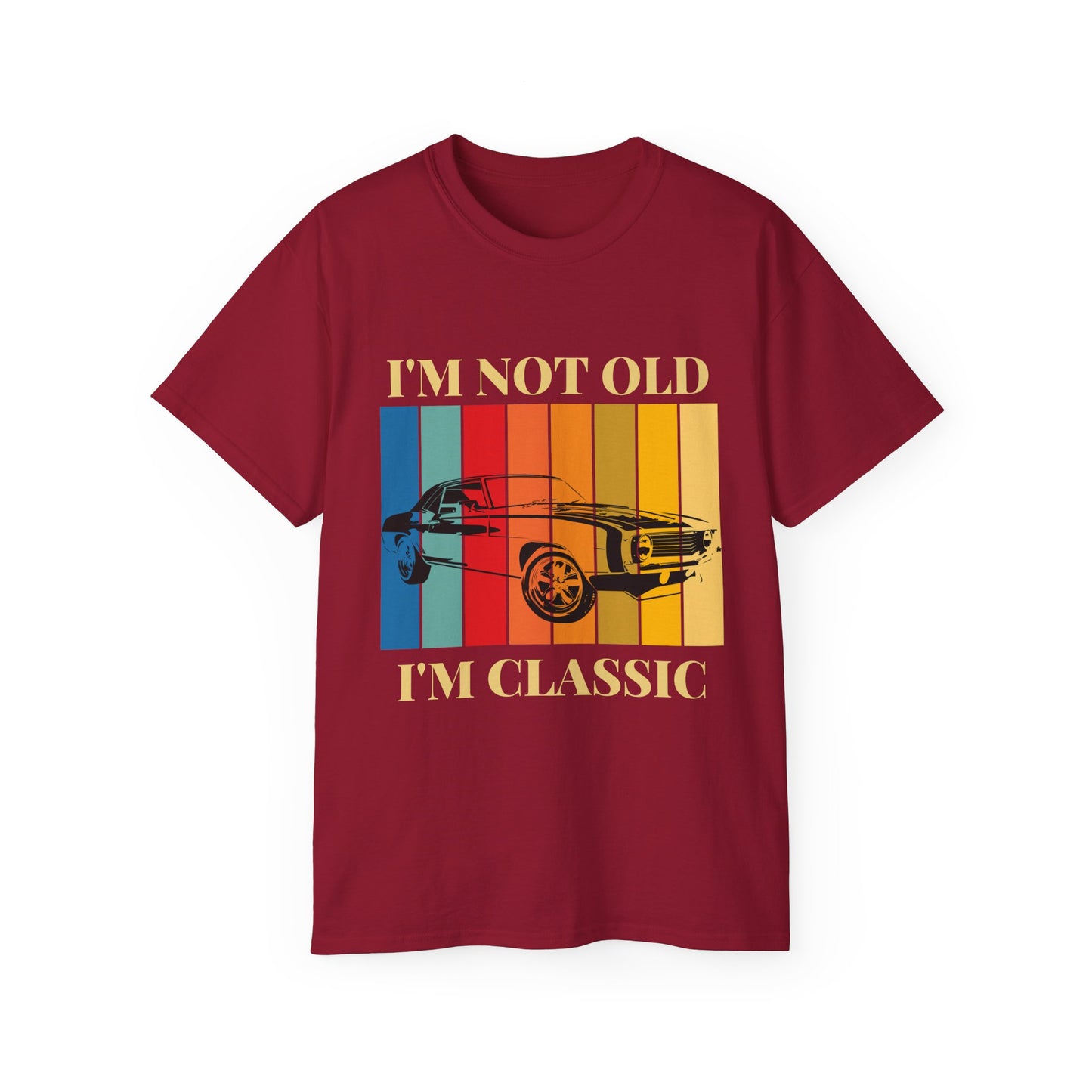 Classic Cars Humor Tee - "I'm Not Old, I'm Classic" Unisex Ultra Cotton T-Shirt