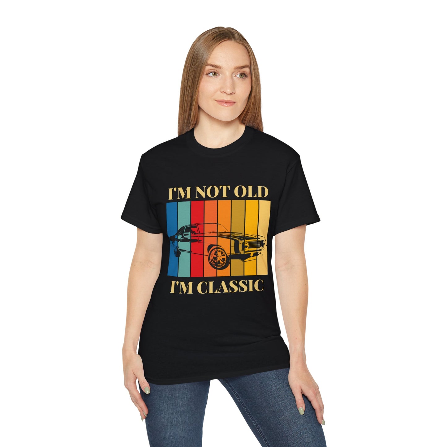 Classic Cars Humor Tee - "I'm Not Old, I'm Classic" Unisex Ultra Cotton T-Shirt