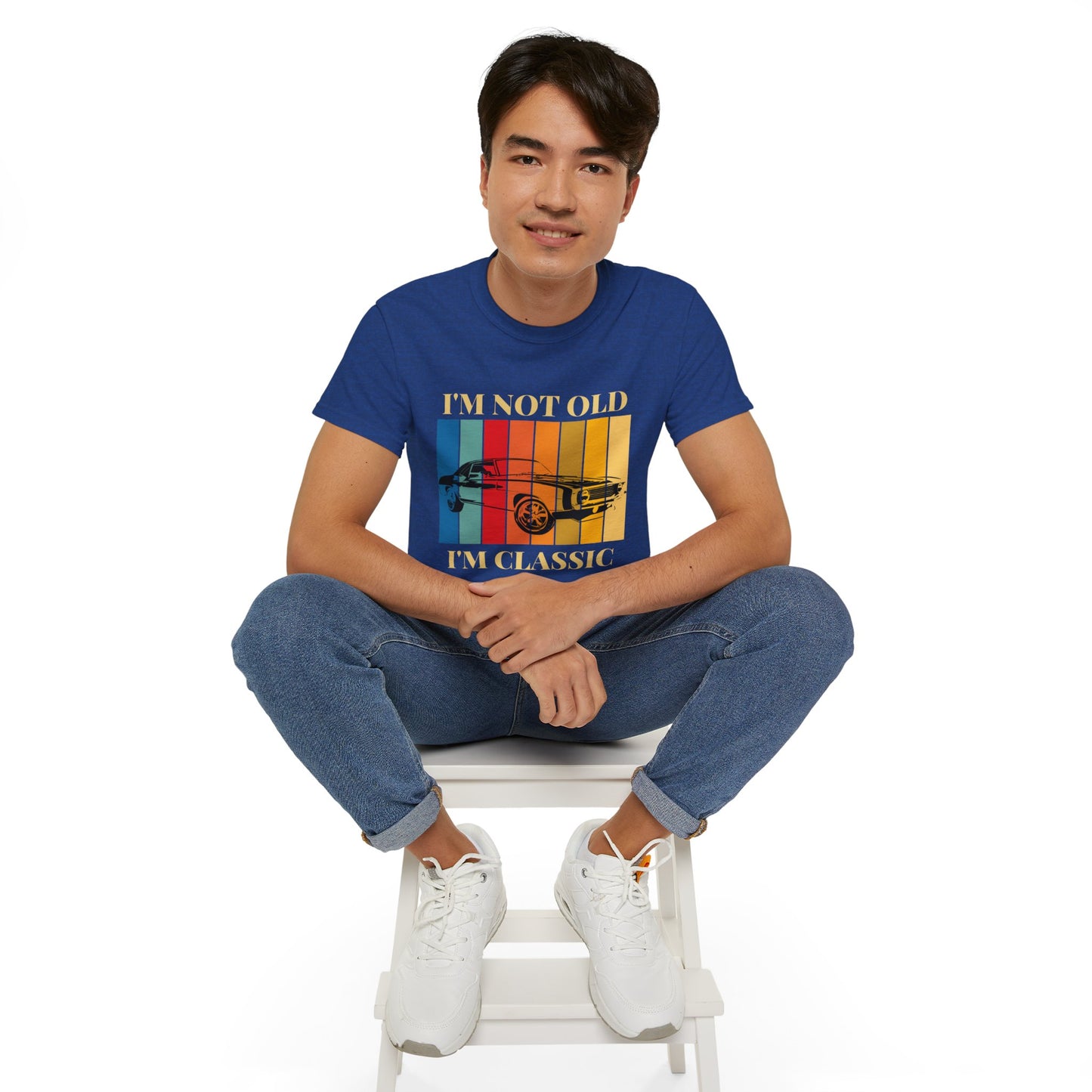 Classic Cars Humor Tee - "I'm Not Old, I'm Classic" Unisex Ultra Cotton T-Shirt
