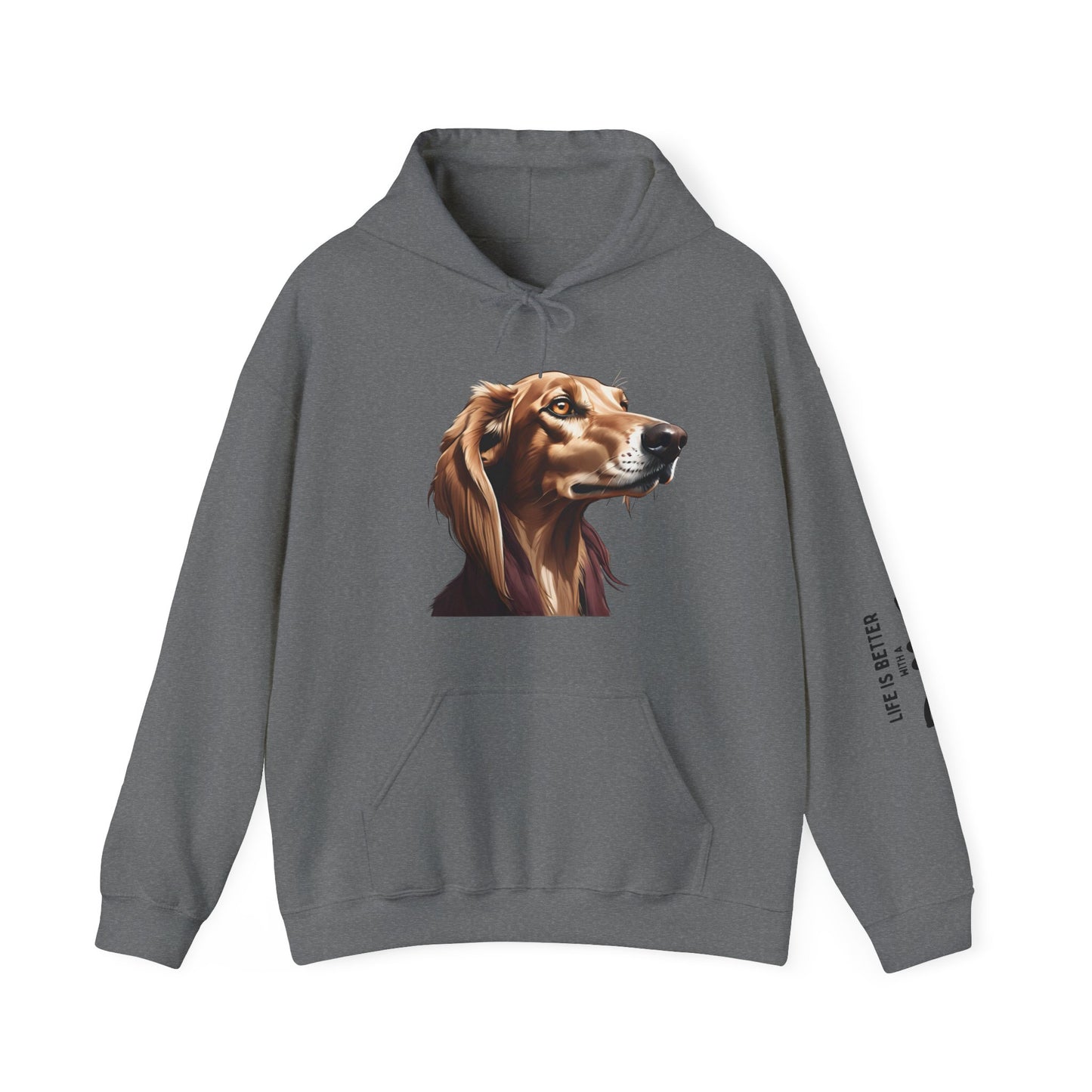 Saluki Bust Hoodie