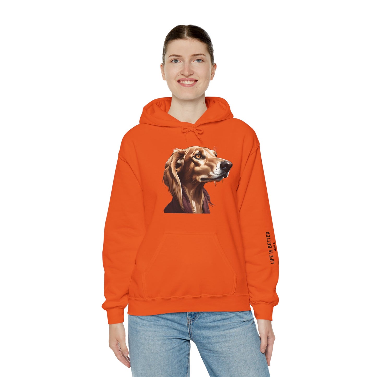 Saluki Bust Hoodie