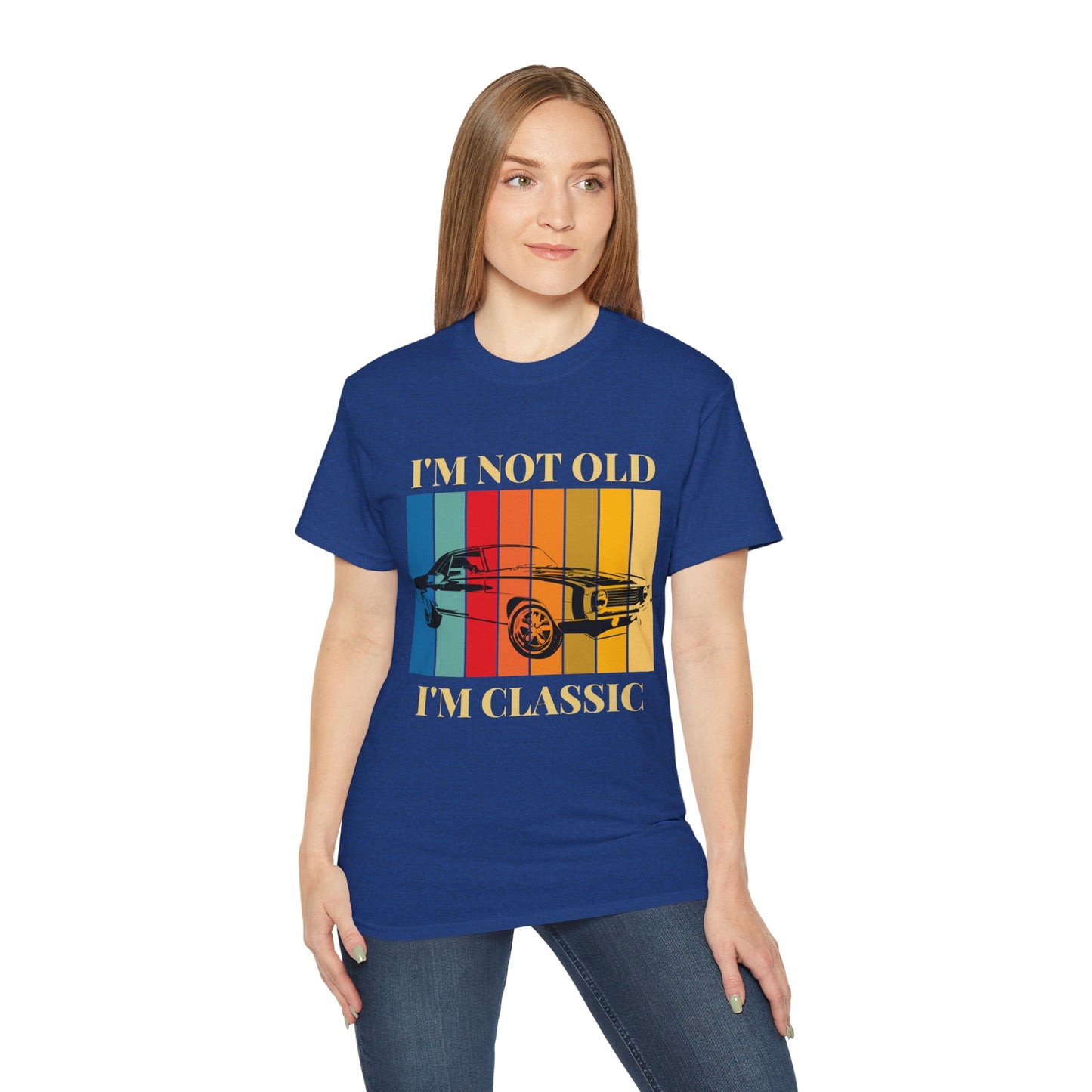 Classic Cars Humor Tee - "I'm Not Old, I'm Classic" Unisex Ultra Cotton T-Shirt