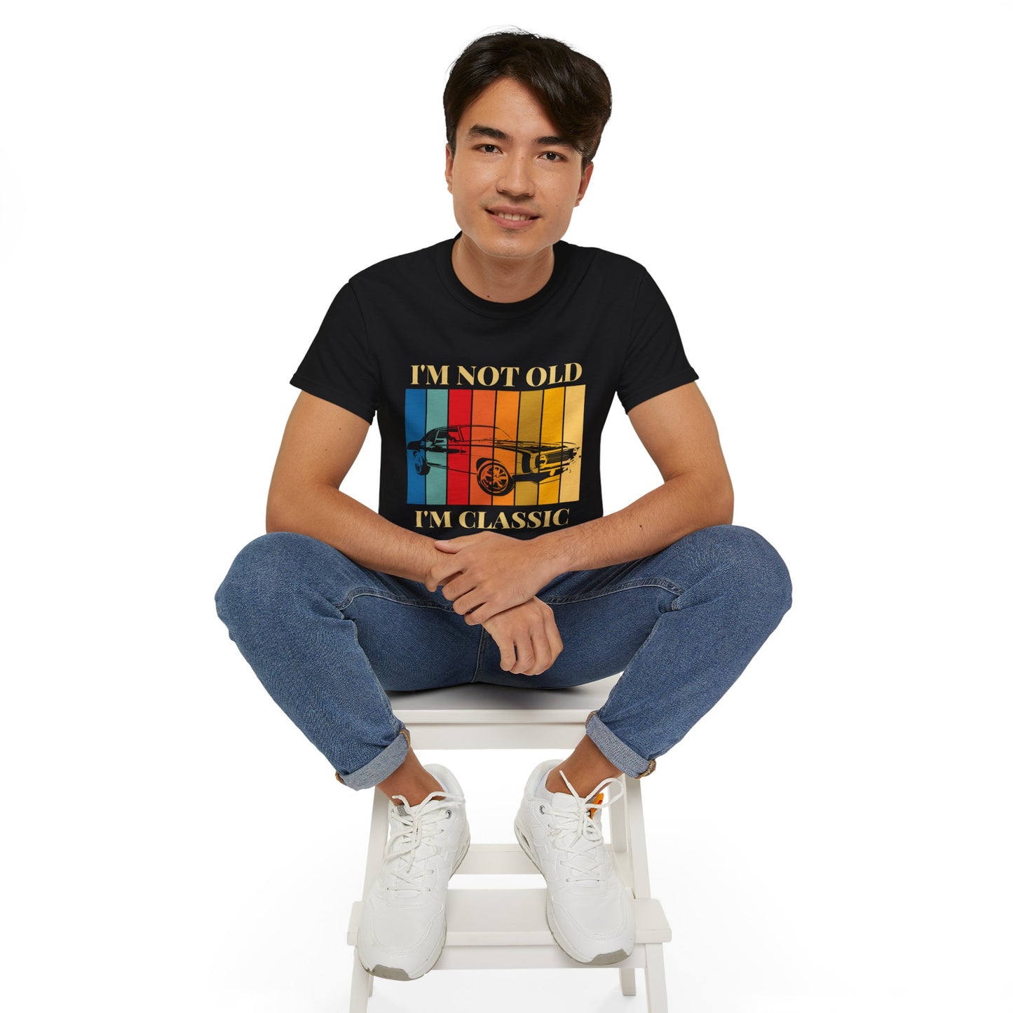 Classic Cars Humor Tee - "I'm Not Old, I'm Classic" Unisex Ultra Cotton T-Shirt