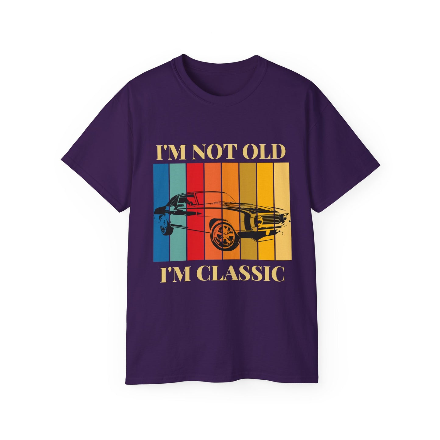 Classic Cars Humor Tee - "I'm Not Old, I'm Classic" Unisex Ultra Cotton T-Shirt