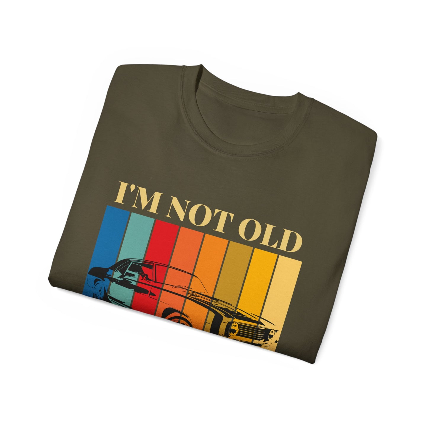 Classic Cars Humor Tee - "I'm Not Old, I'm Classic" Unisex Ultra Cotton T-Shirt