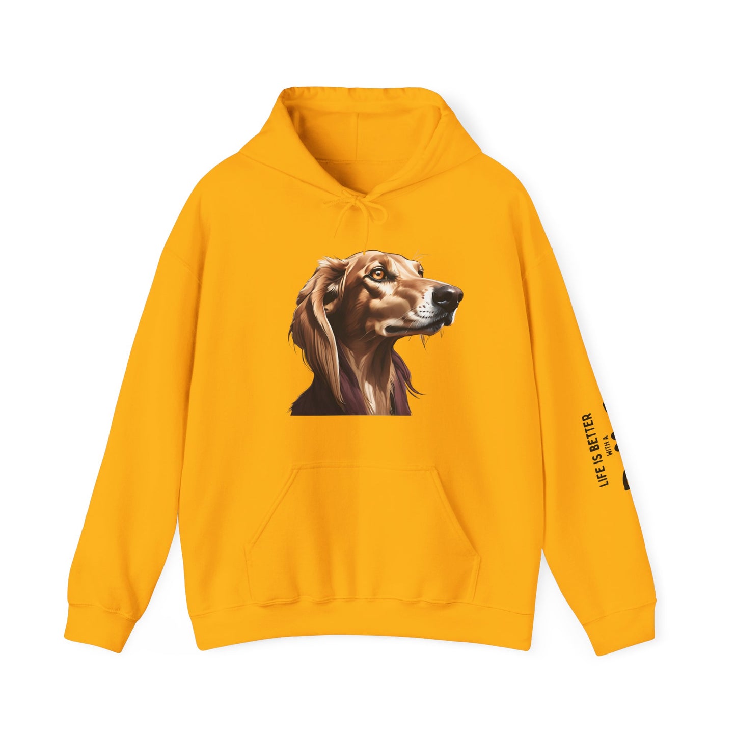 Saluki Bust Hoodie